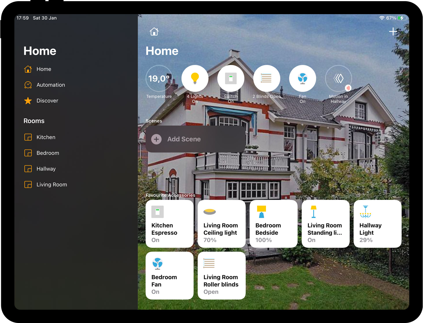 HomeKit Home app customize iPad final
