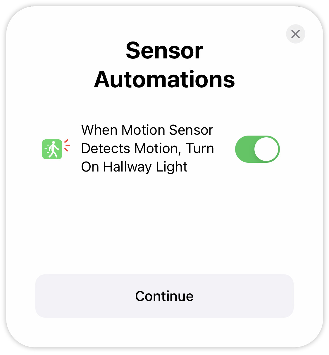 HomeKit sensor automations