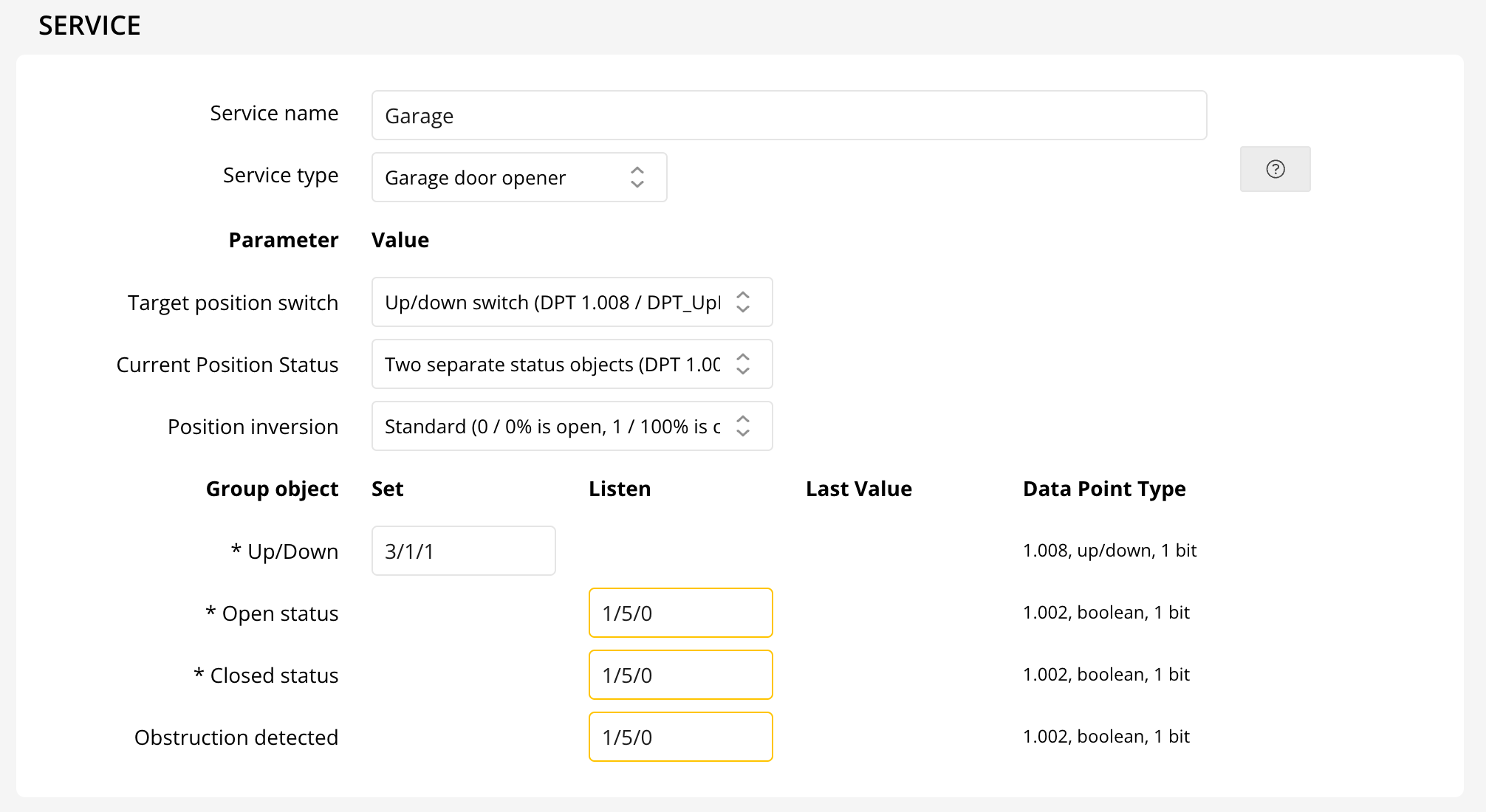 Separate Status Objects